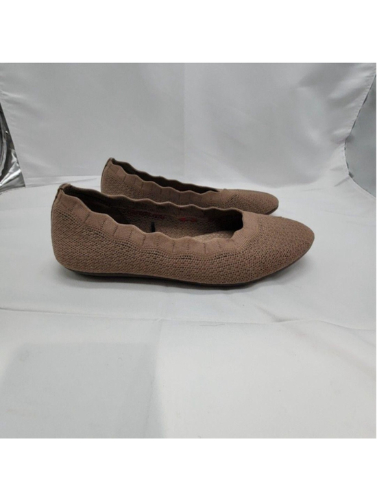 Skechers Shoes - Skechers Shoes Womens 8 Brown Knit Ballet Flats Slip On Memory Foam Casual